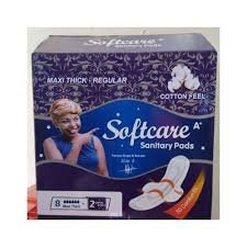 Softcare Maxi Thick Sanitary Pads 8'S