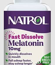 NATROL FAST DISSOLVE MELATONIN 10MG TABS 60`S
