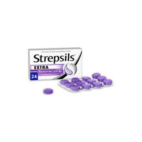 STREPSILS EXTRA(BLACKCURRANT)LOZENGES 24`S