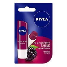 NIVEA LIP BALM BLACKBERRY SHINE 4.8GRMS