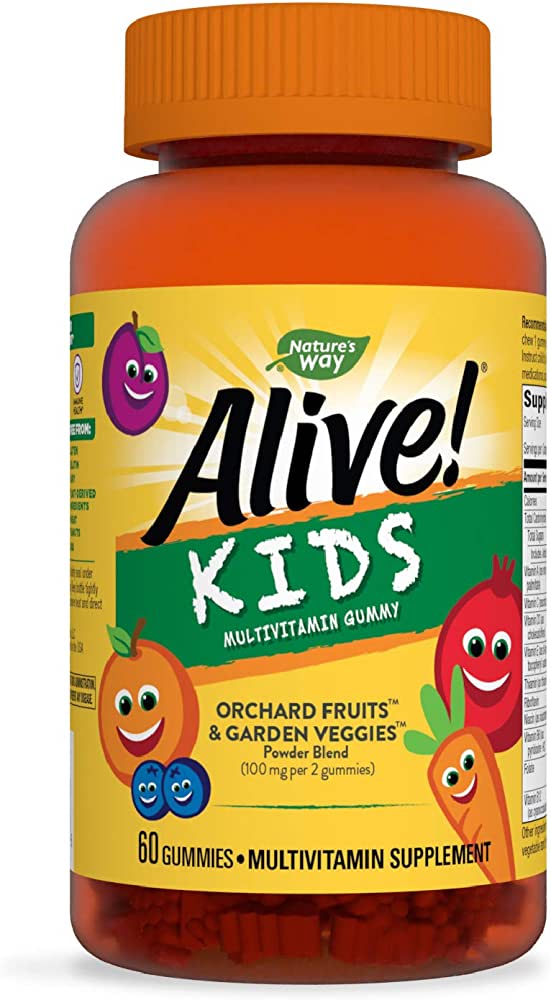 ALIVE KIDS MULTIVITAMIN GUMMY 60CT NATURES WAY