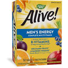 ALIVE MULTIVIT MEN ENERGY TABLET 50CT