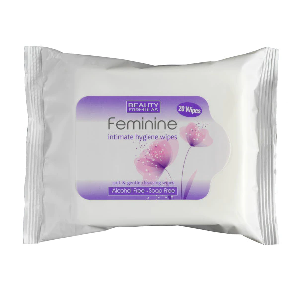 BEAUTY FORMULAS FEMININE INTIMATE HYGINE WIPES 20`S