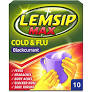 LEMSIP MAX COLD &FLU (BLACKCURRANT) 10`S
