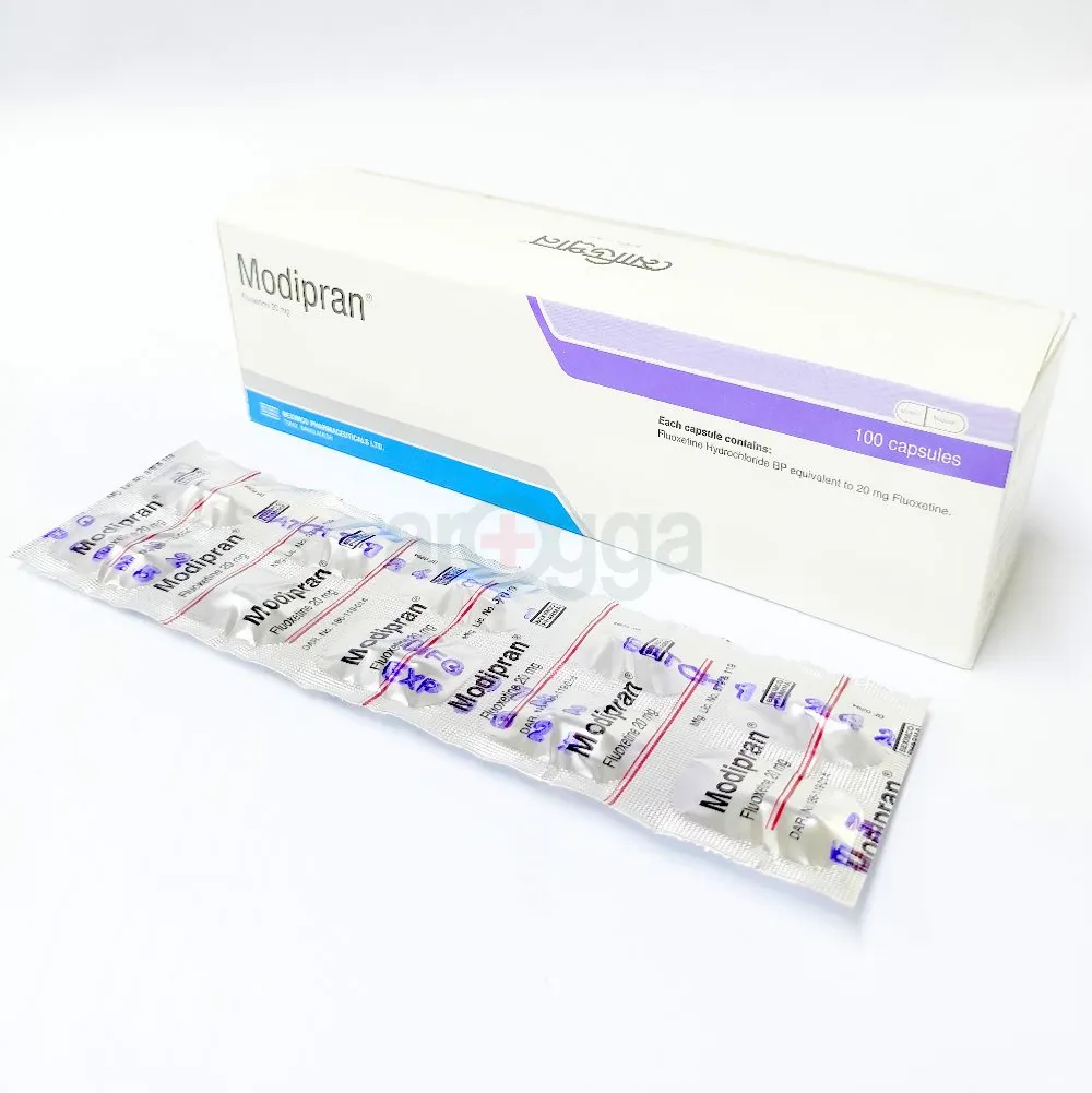MODIPRAN (FLUOXETINE) 20MG 100`S