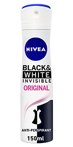 NIVEA DEO SPRAY 150ML(WOMEN B &W INVISIBLE SILKY SMOOTH)