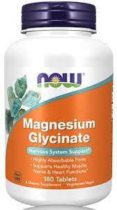 NOW MAGNESIUM GLYCINATE TABS 180`S