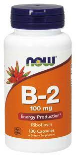 NOW VITAMIN B2 RIBOFLAVIN CAPS 100`S