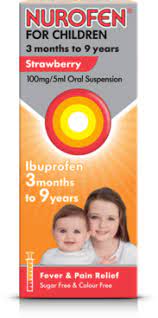 NUROFEN  3MONTHS-9YEARS(STRAWBERRY) 100ML