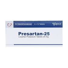 PRESARTAN(LOSARTAN POTASSIUM) 25MG TABLETS 30`S
