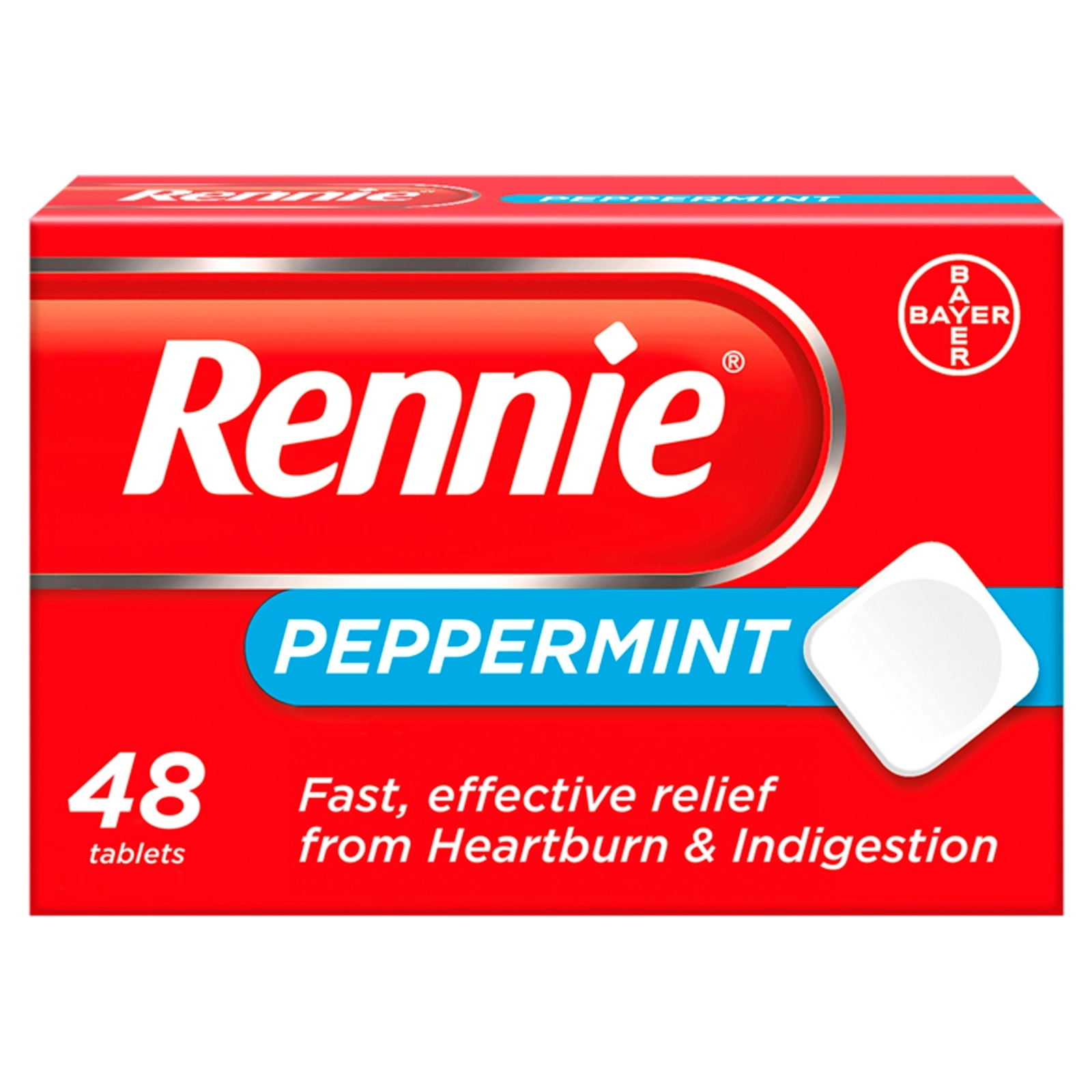 RENNIE PEPPERMINT TABS 48`S