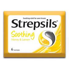 STREPSILS HONEY &LEMON LOZENGES 6`S