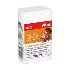 VITAL KIDS VITAMIN C CHEWABLE CHERRY 300MG TABLETS 90`S
