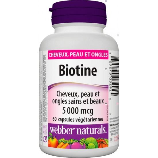 WN BIOTIN 5000MCG VEG CAPS 60`S