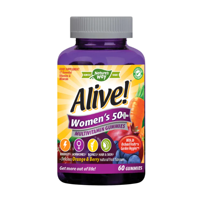ALIVE WOMEN 50+ GUMMY MULTIVITAMIN 60`S
