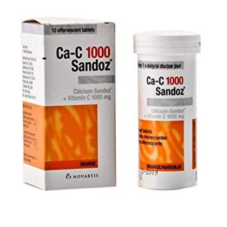 CALCIUM SANDOZ 1000 TABS 10`S