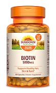 SUNDOWN BIOTIN 5000MCG CAPSULES-60`S
