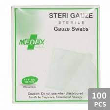 GAUZE SWABS 3'' 100''S NON-STERILE