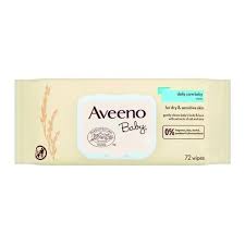 AVEENO SOOTHING BABY WIPES 72S