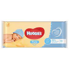 HUGGIES PURE BABY WIPES 56`S