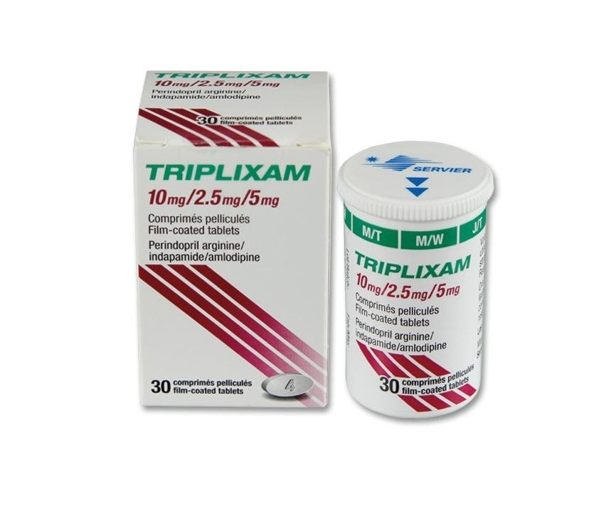 TRIPLIXAM 10/2.5/5MG TABS 30'S