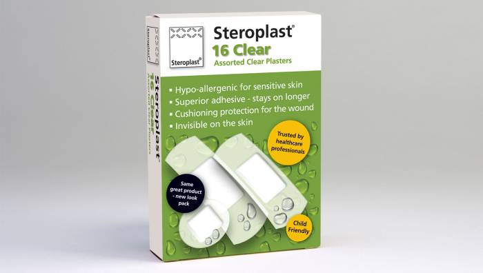 STEROPLASTSTEROPLAST PLASTERS CLEAR ASSORTED 16''S