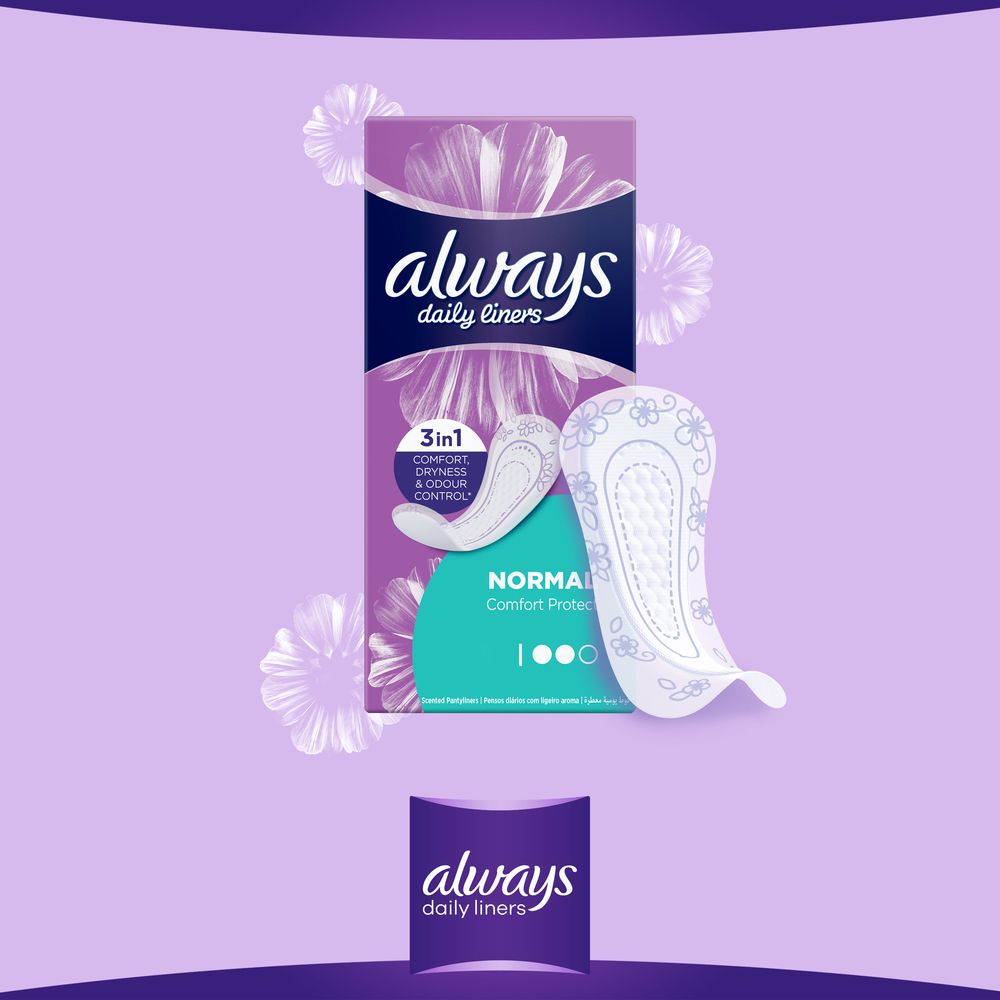 ALWAYS EVERYDAY PANTY LINERS PROTECT) NORMAL 20`S MedMarket