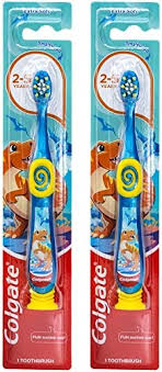 COLGATE BATTERY TOOTHBRUSH KIDS DINOSAUR SOFT 1`S